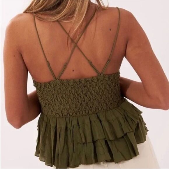 FREE PEOPLE NWT Adella Cami in Olive Sparrow
Size S - Picture 7 of 10